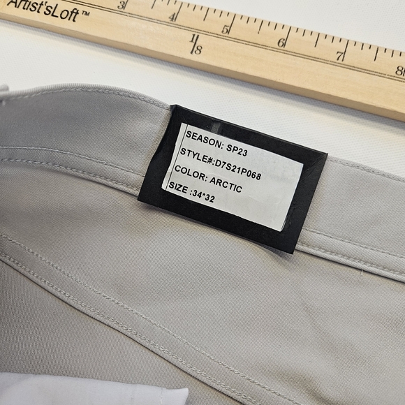 Dunning Player Fit 34 x 32 Stretch Performance Nylon Golf Pants Arctic NWT $148 - Picture 6 of 9